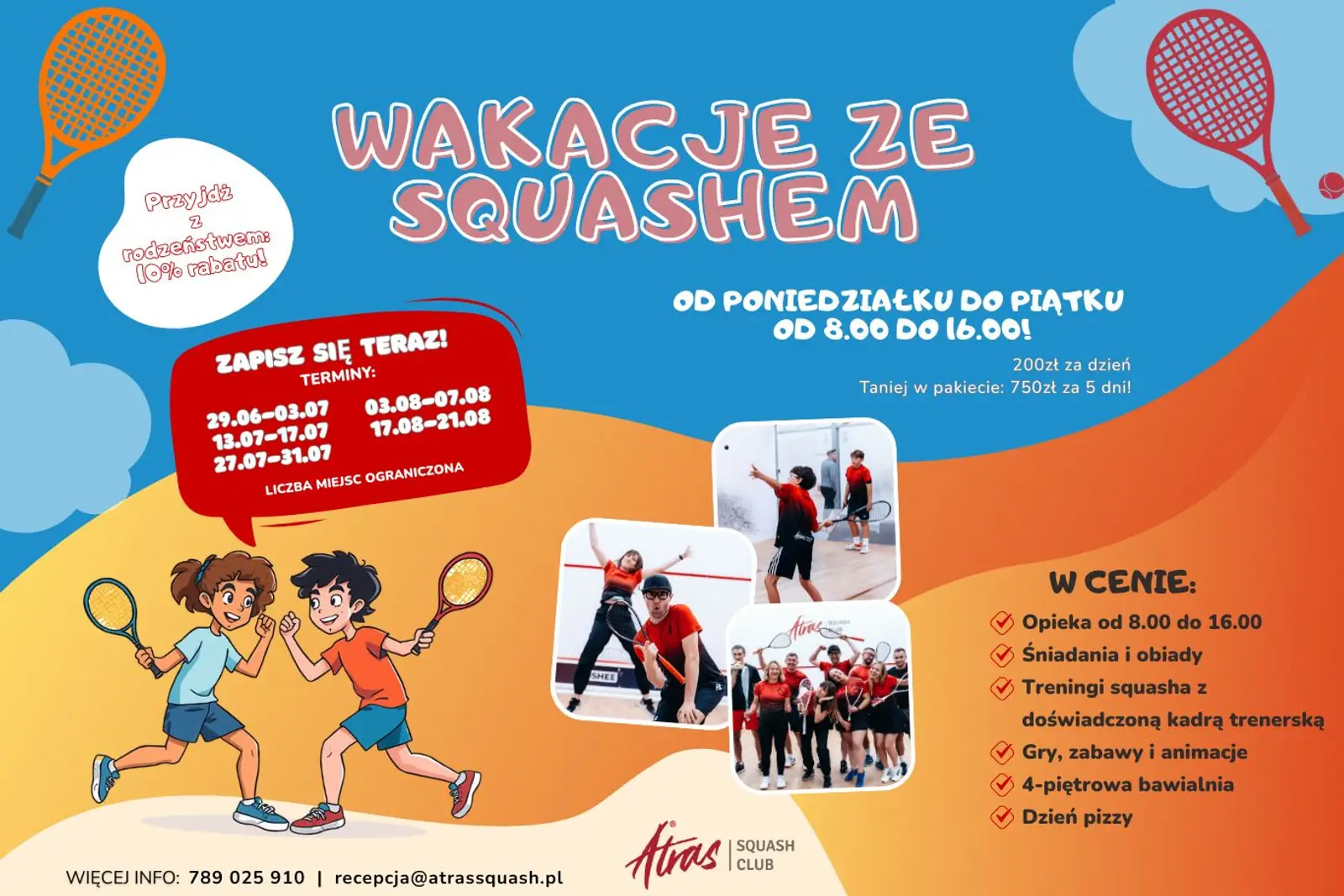 Dzieci na półkoloniach sportowych